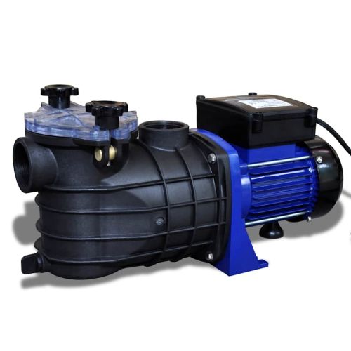 Помпа за басейн, електрическа 500W, синя