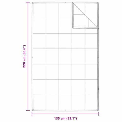2-в-1 Дюшека Бяло 135 x 220 см Перо