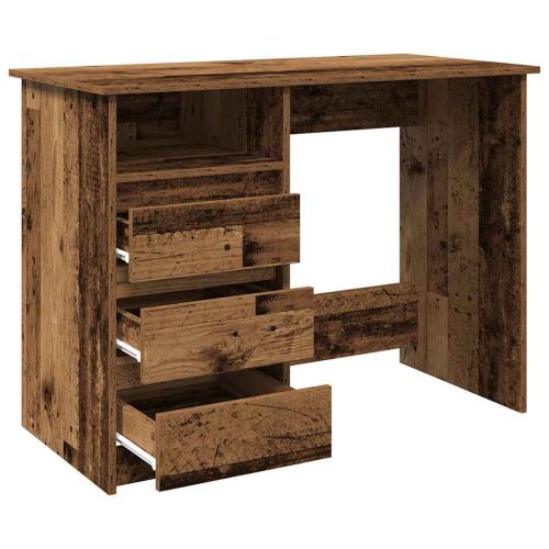 Бюрото Old Wood 102x50x75 cm Инженерна дървесина