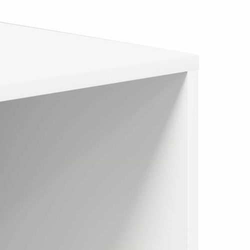 Пейка за съхранение на обувки бяла 102x35x35 см инженерно дърво