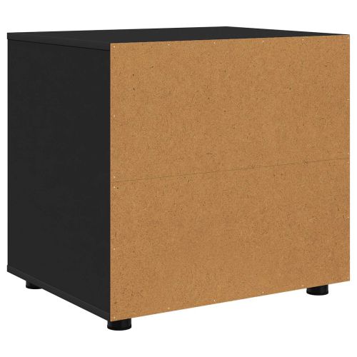 Шкаф за съхранение 60 x 48 x 57 см Инженерна дървесина Черно