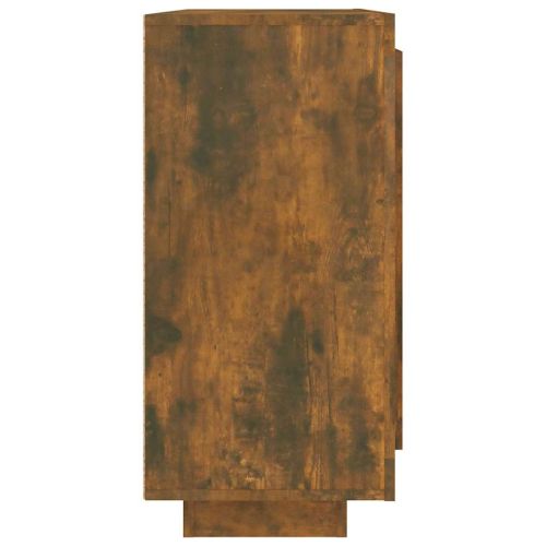 Сайдборд, опушен дъб, 92x35x75 см, инженерно дърво