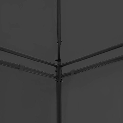 Градинска шатра със завеси, 600x298x270 см, антрацит