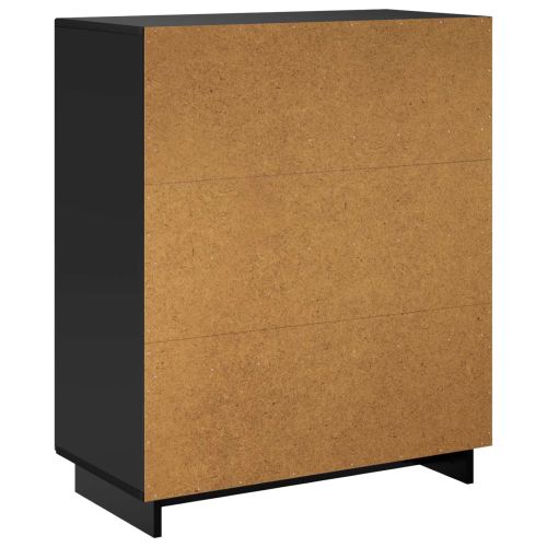 Шкаф за обувки 73 x 38 x 87,5 см Инженерна дървесина Черно