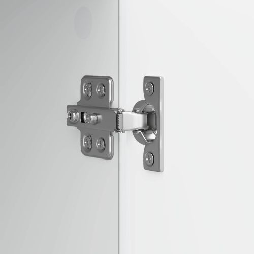 ТВ шкаф 150 x 31 x 50 см Бял гланц Инженерна дървесина