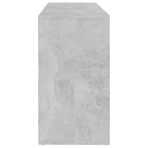 Пейка за обувки, бетонно сива, 103x30x55 см, инженерно дърво
