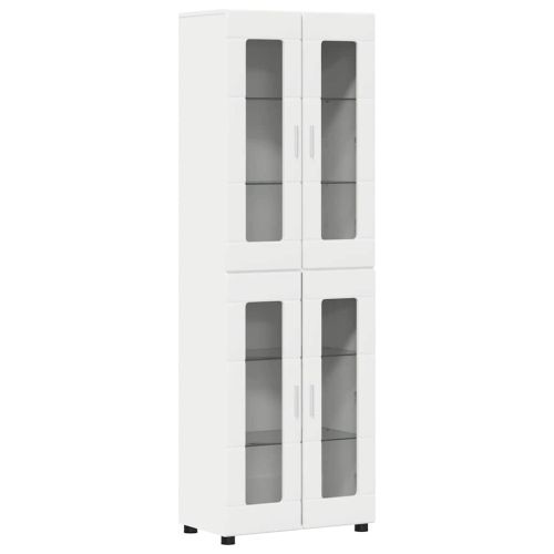 Висок шкаф FLORIN 60 x 35 x 182 см Бяло Инженерна дървесина