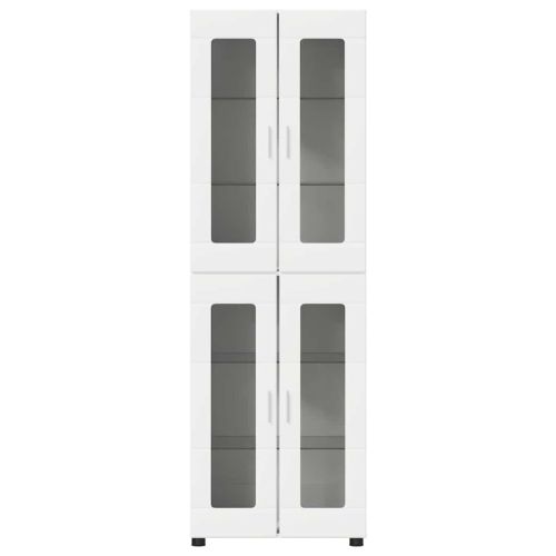 Висок шкаф FLORIN 60 x 35 x 182 см Бяло Инженерна дървесина