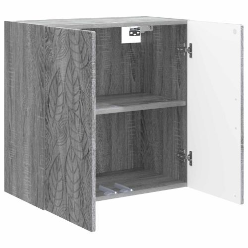 Стенно шкафче 59 x 31 x 60 см Инженерна дървесина Сив Сонома