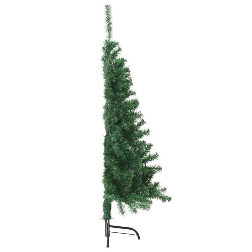 Изкуствена коледна елха с подсветка Зелен 120 cm ПВЦ