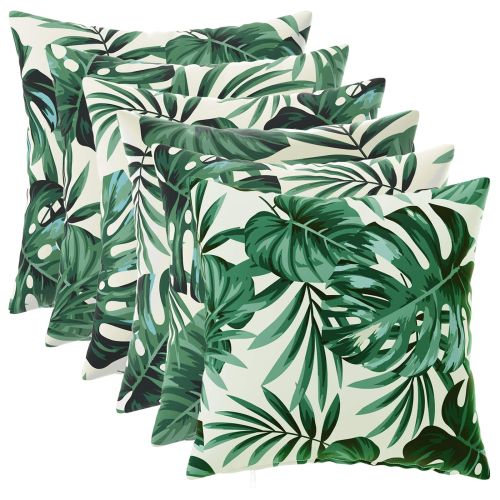 Калъфка за възглавница 6 pcs HEERLEN Мотив с листа 30 x 30 cm