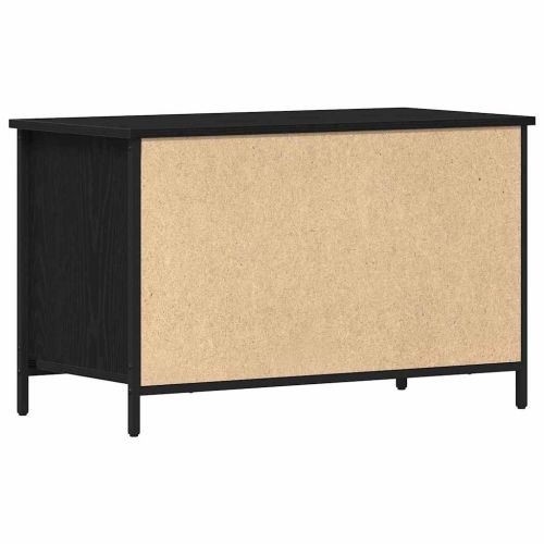 ТВ шкаф 80 x 40 x 50 cm Черен дъб Инженерна дървесина
