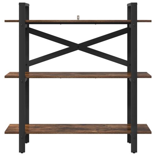 Рафт за книги Опушен дъб 100 x 33,5 x 102 cm