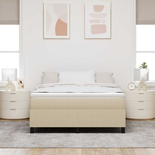 Платформено легло Сивозелен 160 x 200 cm Кордюрова тъкан
