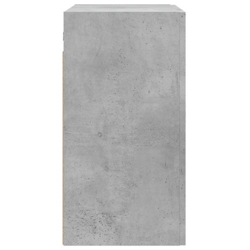 Стенен шкаф, бетонно сив, 60x31x60 см, инженерно дърво