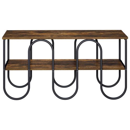 ТВ стойка 100 x 40 x 50 cm Опушен дъб Инженерна дървесина