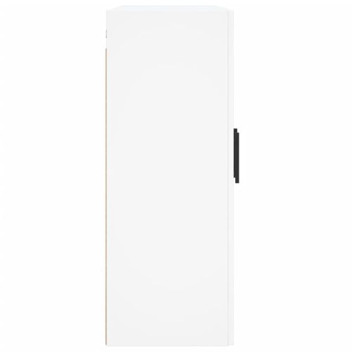Стенен шкаф бял 69,5x34x90 см инженерно дърво