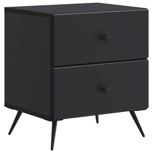 Нощен шкаф Черно 43 x 34,5 x 47,5 см Инженерна дървесина