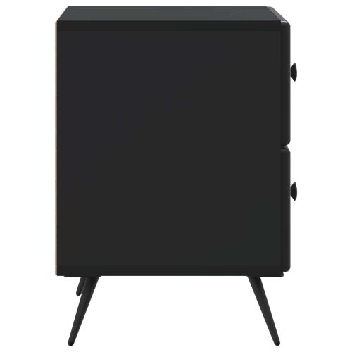 Нощен шкаф Черно 43 x 34,5 x 47,5 см Инженерна дървесина