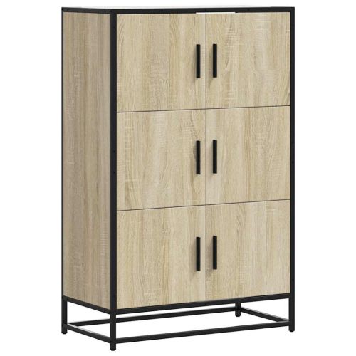 Висока дъска Сонома дъб 68x35x106,5 cm Обработено дърво и метал