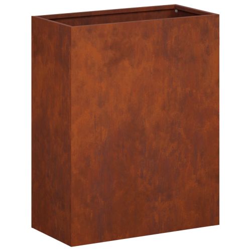 Градинска саксия 2 бр. Ръждясало 40 x 20 x 50 см