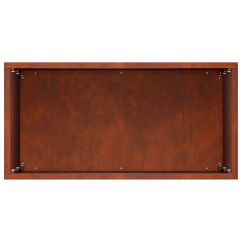 Градинска саксия 2 бр. Ръждясало 40 x 20 x 50 см