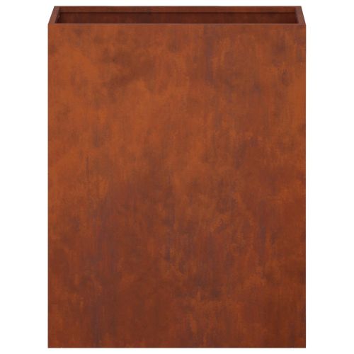 Градинска саксия 2 бр. Ръждясало 40 x 20 x 50 см