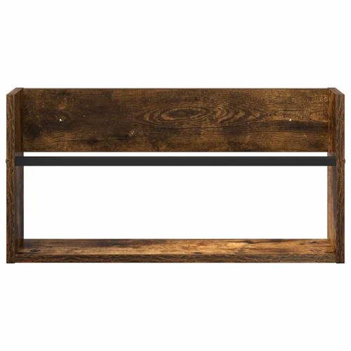 Етажерка за списания с рафт 2 бр. Димян дъб 60 x 12 x 30 см