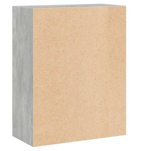 2-етажна библиотека, бетонно сива, 60x30x76,5см инженерно дърво