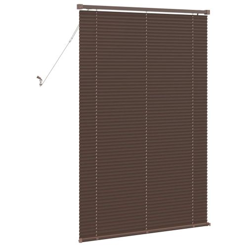 Венецианска щора Тъмно кафяво с шарка 150 x 80 cm 25 mm ПВЦ