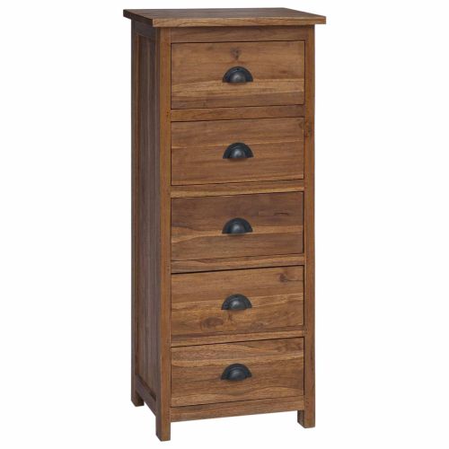 Плика Естествен 45 x 35 x 110 см Солидно тиково дърво