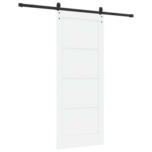 Преплъзваща се врата ORKDAL 83 x 202 см Бяло и черно