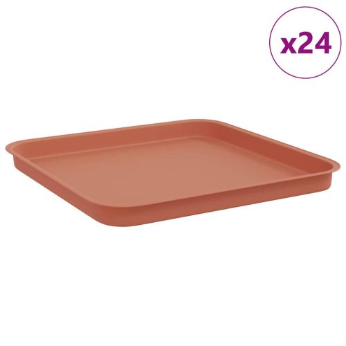 Квадратен цветен поднос 24 бр. Червено тухла 32 x 32 x 2,5 см