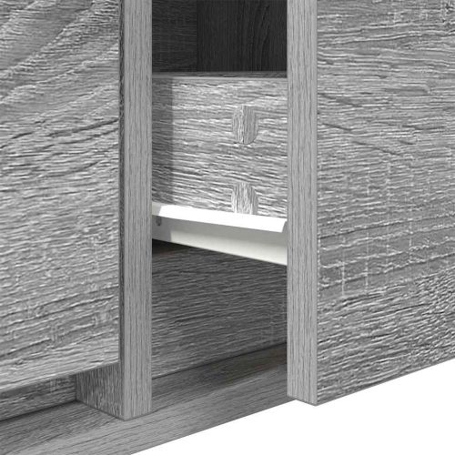 ТВ шкафове 2 бр Сив сонома 60x31x25,5 см инженерно дърво