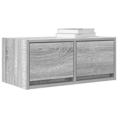 ТВ шкафове 2 бр Сив сонома 60x31x25,5 см инженерно дърво