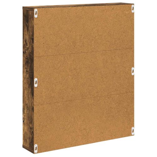 Етажерка за списания с рафт Опушен дъб 60 x 12 x 70 см
