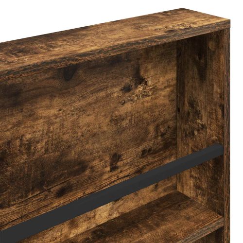 Етажерка за списания с рафт Опушен дъб 60 x 12 x 70 см