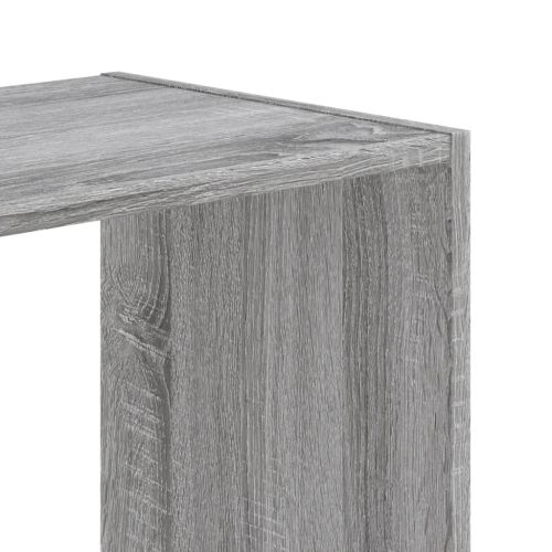 Библиотека, сив сонома, 102x32x108 см, инженерно дърво
