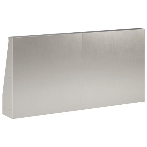 Задържащи стени 2 бр. 40 x 12 x 30 см Неръждаема стомана