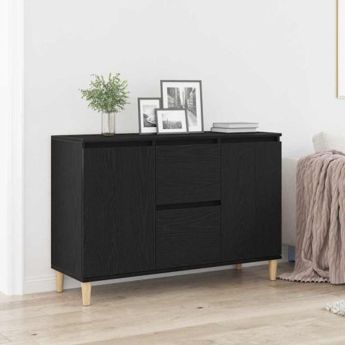Служебен шкаф Черно 102 x 35 x 60 см Инженерна дървесина