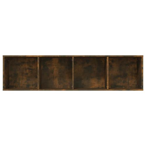 Шкаф за книги/ТВ шкаф опушен дъб 143x30x36 см инженерно дърво