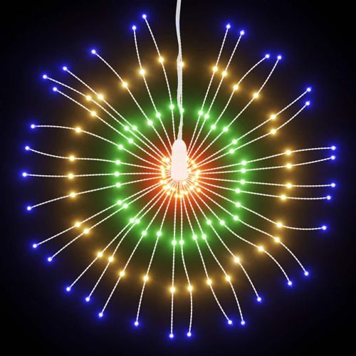 Коледни звездни светлини 140 LED многоцветна 17 см