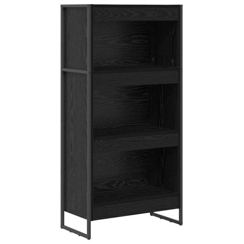 Шкаф за книги 60 x 30 x 121 см Инженерна дървесина Черния дъб