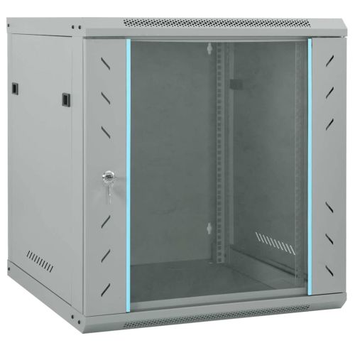 Мрежов кабинет със съхранение Сив 60 x 60 x 65 см Стомана