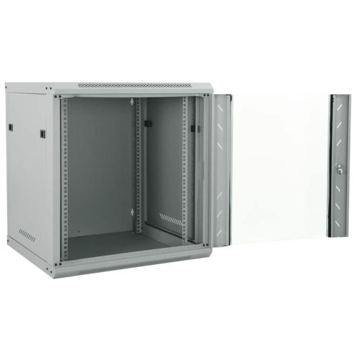 Мрежов кабинет със съхранение Сив 60 x 60 x 65 см Стомана