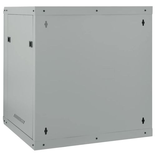 Мрежов кабинет със съхранение Сив 60 x 60 x 65 см Стомана