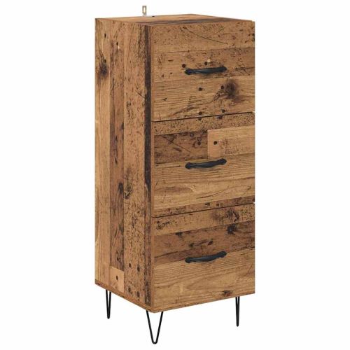 Висок шкаф Старо дърво 34,5 x 34 x 90 см Инженерна дървесина