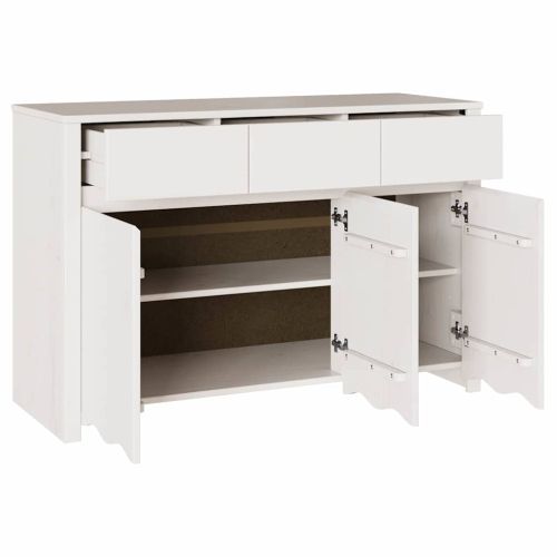 Служебен шкаф с чекмедже Drammen Бяло 114 x 43 x 75,5 см