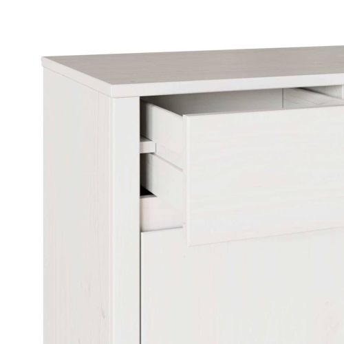 Служебен шкаф с чекмедже Drammen Бяло 114 x 43 x 75,5 см