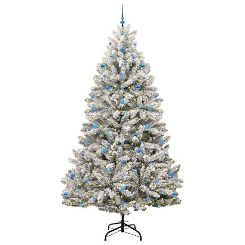 С изкуствено коледно дърво 270 cm 300 LED светодиода Топло бяло